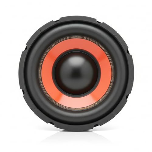 Image of POWERLINK 10 inch Subwoofer Imported Orange SPL Foam-400W Power /4-Ohm /1.5-Inch Copper Coil /120mm Single Magnet Ideal for Upgrading Car Bass Tubes, Home Subwoofer Systems,DIY Audio Projects