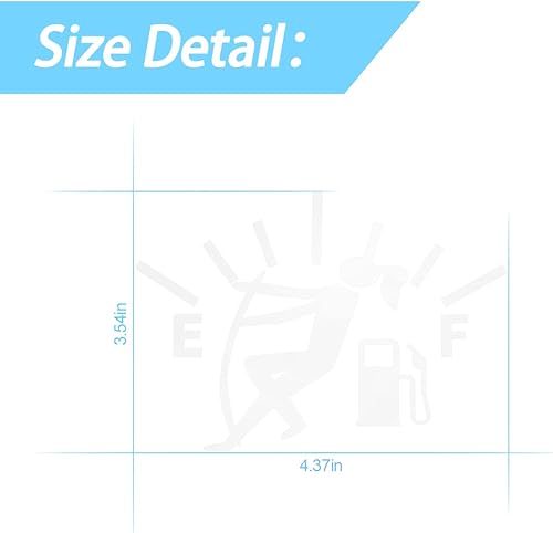 Miniatura 8 de Divertidas calcomanías de vinilo para automóvil, calcomanía para tapa de indicador de combustible de automóvil, calcomanías de cubierta de tanque de