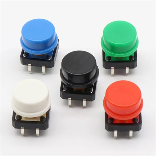 Interrupteur tactile momentané 12x12 et bouton poussoir Arduino avec capots