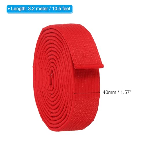 Cinturón de taekwondo PATIKIL de 1.5 pulgadas con acabado estructural denso 2