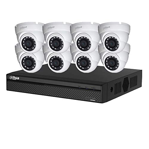 Kit 8 caméras vidéosurveillance 2To DAHUA Full HD dômes de 2 Mpx