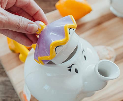Tetera de cerámica esculpida de la Sra. Potts para set de té de Disney 6