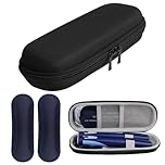 ACWOO Insulin Kühltasche, Insulin Pen kühltasche mit 2 Kühlakku, TSA Diabetiker Tasche für Insulin Pen, Diabetikerzubehör, Epipen, Spritzen, Insulin, Reisen Diabetikertasche, Schwarz