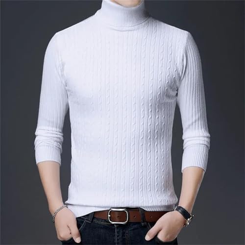 Autumn and Winter Men'S Slim Sweater Turtleneck Wool Warm Long-Sleeved Knitted Casual Sweater2