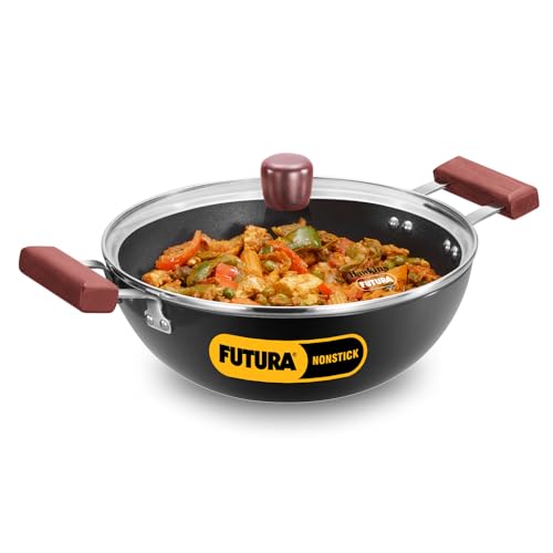 Hawkins Futura 3 Litre Deep Kadhai, Non Stick Kadai with Glass Lid, Flat Bottom Induction Kadhai, Black (INK30G) (B0D1R8TB4V) Amazon Price History, Amazon Price Tracker