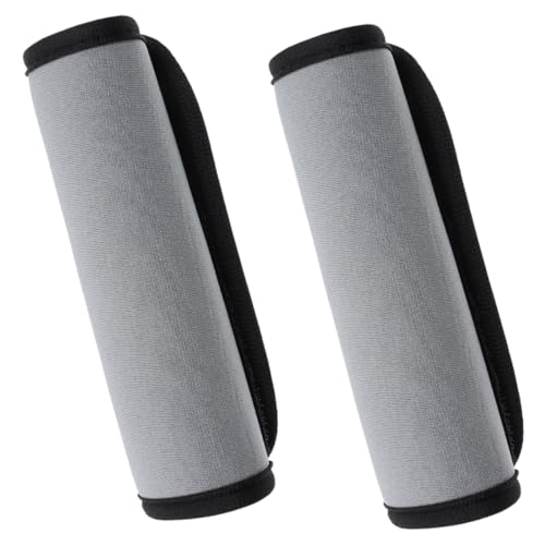 SEWACC 2個 ラゲッジアームレストカバー 鬼ごっこ スーツケースの荷物カバー 承認済み 旅行 ベビーバギー 荷物の付属品 交換用スーツケースハンドルカバー ネオプレン Grey