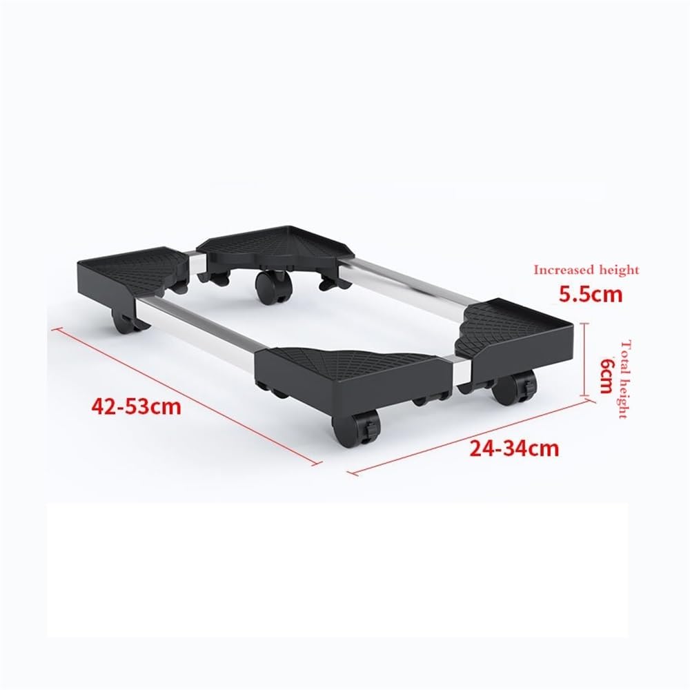 Soporte for CPU, Torre de PC Ajustable móvil con 4 Ruedas giratorias, Funda for la mayoría de escritorios de Oficina en casa