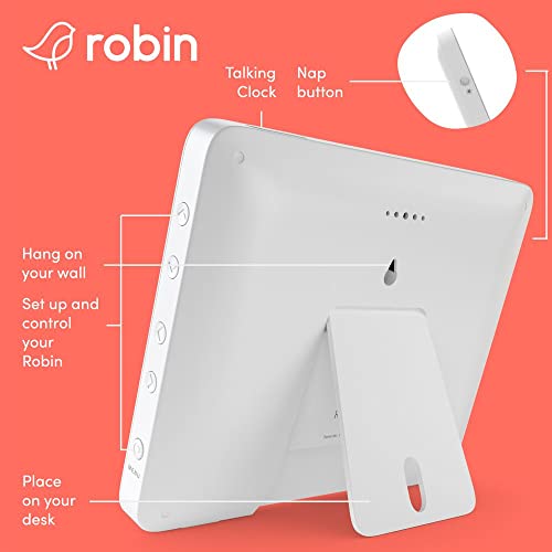 Robin Clock With Day And Date For Elderly, Clocks For Seniors, Dementia Clock, Digital Calendar Clock Elderly, Bedside Clocks Seniors, Alzheimers Products, Dementia Clocks Seniors Extra Large, White #TOP6