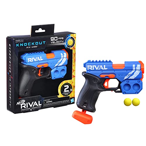 Image of Nerf Rival Knockout XX-100 Blaster & Nerf Disruptor Elite Toy Blaster 6-Dart Rotating Drum