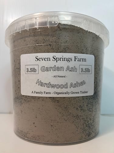 3.5lb Garden Ash - Hardwood Ashes w/Texture - Natural bits of Wood Charcoal Biochar & Minerals for Planting (3.5 Pound)