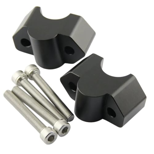 Rehausseur de guidon moto noir avec deplacement arriere pour 650MT