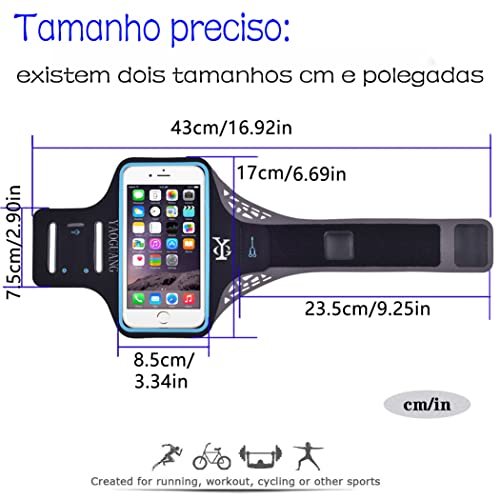 Suporte de telefone para braçadeira de corrida para iPhone 12/12 Pro / 11/11 Pro / Max para todos os