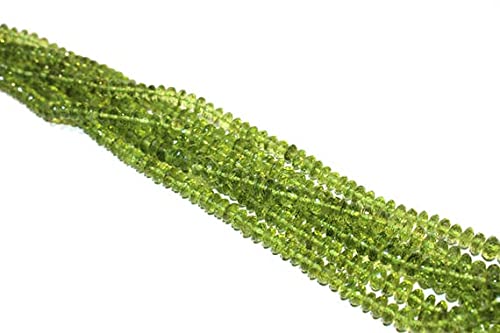 Peridot 5mm perles naturelles à perçage précis pour éliminer les blocages lors du montage