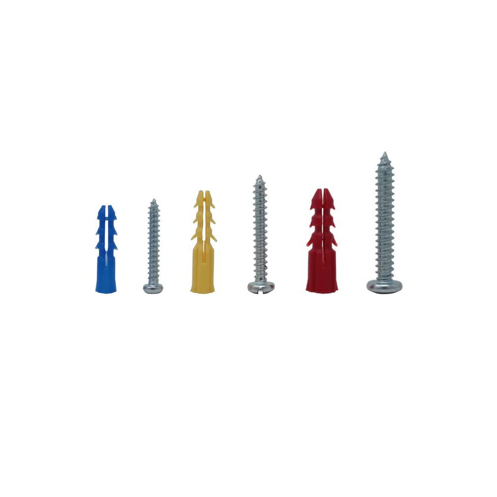 Verpakking met 50 zelfborende ankers voor gipsplaten #8 EN 50 Philips panhead zelftappende schroeven voor gipsplaten - Kan tot 75 lbs / 34 kg - geen gat nodig - door Mobi Lock