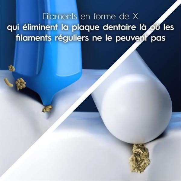 Miniatura 6 de Oral-B Pro 3D - Cabezal de cepillo de dientes eléctrico, cerdas en forma de X y taza de pulido única para blanquear los dientes y eliminar manchas