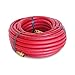 Steelman 50-Foot x 3/8-Inch ID Rubber Air Hose for Pneumatic Tools, 3/8-Inch Male NPT Brass Fittings, 300-PSI Working Pressure, Abrasion/Chemical Resistant, Premium Rubber