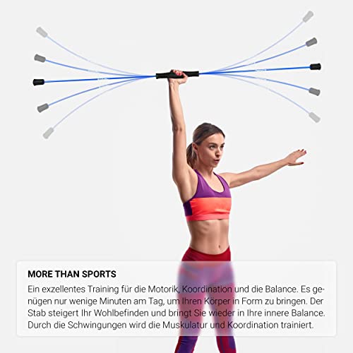 Schwingstab MSPORTS Premium 160 cm für Fitness und Training