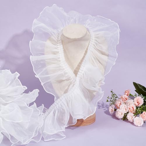 Garnitures en dentelle et mousseline à volants de haute qualité - 3