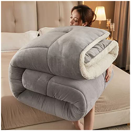 Edredón de microfibra gris de 4kg ZTGL para cama de invierno 2
