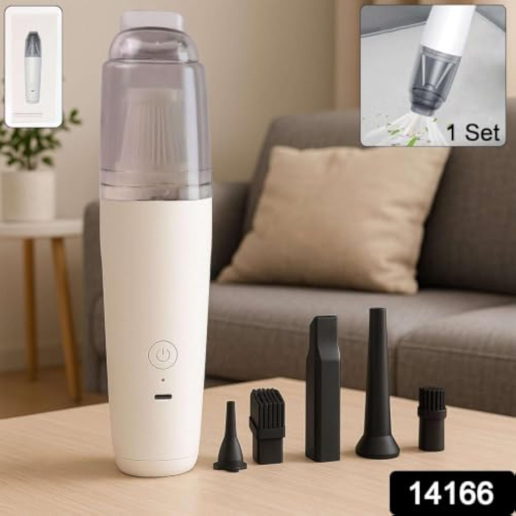Cordless Rechargeable Mini Handheld Vacuum Cleaner Set