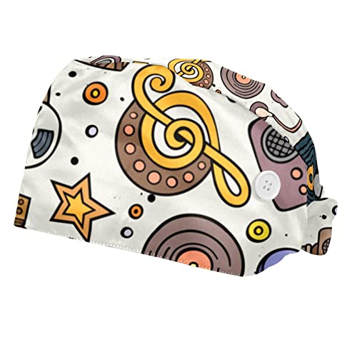 Casquette pour hommes et femmes à notes de musique : chapeaux de travail parfaits en cuisine