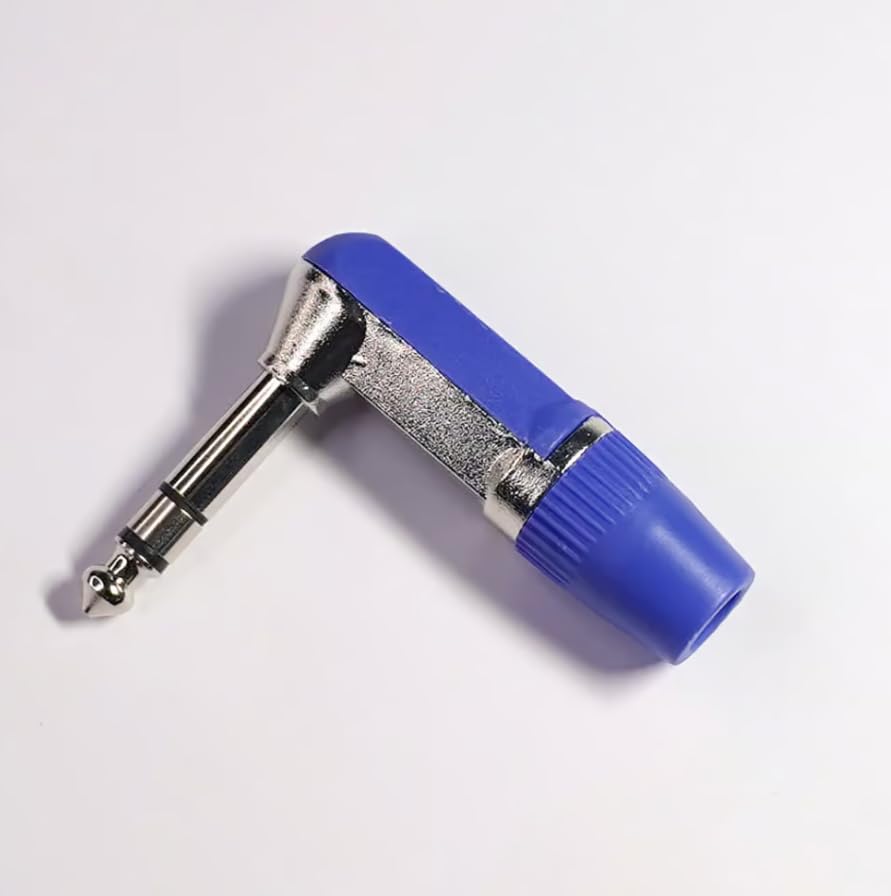 6.35mm Stereo Socket – Right Angle TRS male Jack Connector-image-47