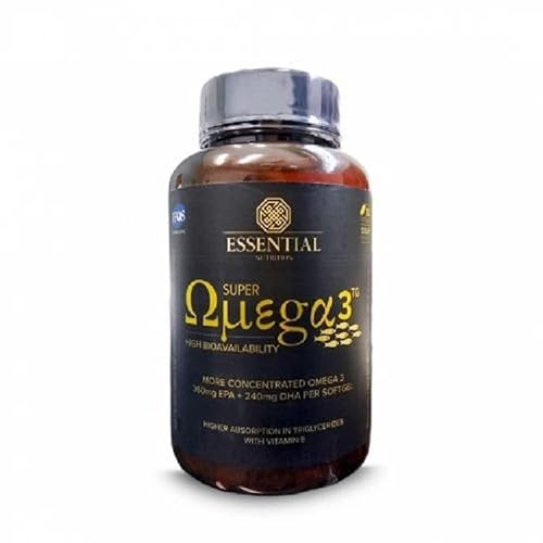 Super Omega 3 TG 1g (180 Caps) Essential Nutrition - Ômega 3, 6 e 9 - Produto com Ômega 3