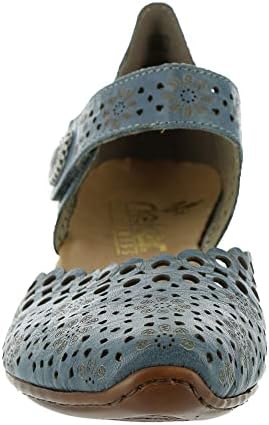Rieker Mirjam 53 Mary Jane Womens Pump 41 M EU Blue | Image 4