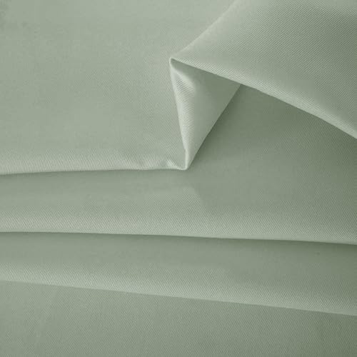 Image of Obstal Sage Green Rectangle Table Cloth, 60 x 84 Inch | Heavy Duty Water Resistance Polyester Tablecloth, Decorative Fabric Table Cover for Outdoor and Indoor Use