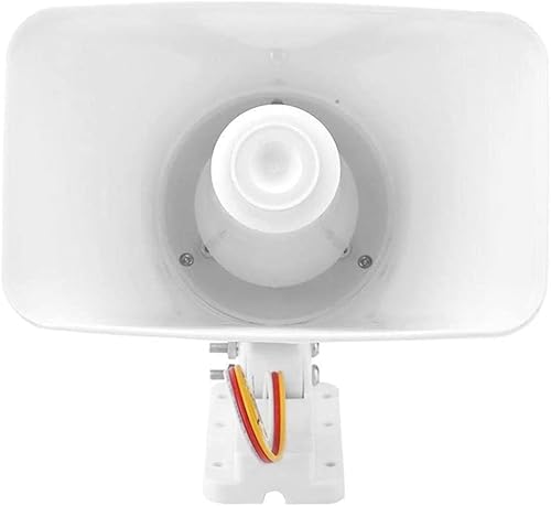 Miniatura 7 de KLLsmDesign Sirena de bocina con cable de doble tono con soporte, sistema de advertencia de voz fuerte de 130 dB para automóvil, camión, hogar,