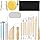 Blisstime 18PCS Clay Sculpting Tools, Basic Clay Pottery Carving Tool Kit with Wooden Handles and Tool Bag