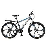 ★ [Bicicleta de montaña perfecta]: esta bicicleta es una bicicleta de montaña de suspensión completa fresca y asequible, 26 pulgadas, 21 velocidades, adecuada para personas interesadas en MTB completa, esta bicicleta de montaña es versátil y adecuada Uso diario, camino al trabajo, montaña excursiones. Gracias a la palanca de cambios de alta calidad, también puedes escalar todas las montañas en una bicicleta de montaña.