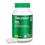 Organika Canadian-Made NAC (N-Acetyl-L-Cysteine) 500mg- Supports Antioxidant Glutathione Levels, Immune System Support, Liver and Detox Support- 90 caps