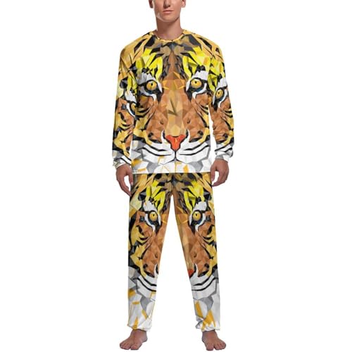 Pyjama homme haut manche longue et pantalon Doré pour stopper les nuits fraîches