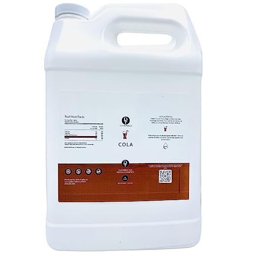 Dolce Flav Cola Flavoring Oil for Desserts, Bulk Restaurant Size, 1 Gallon