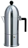 Alessi A9095/schwarz Griff mit 6 B La Cupola Espressokocher 6 Tassen