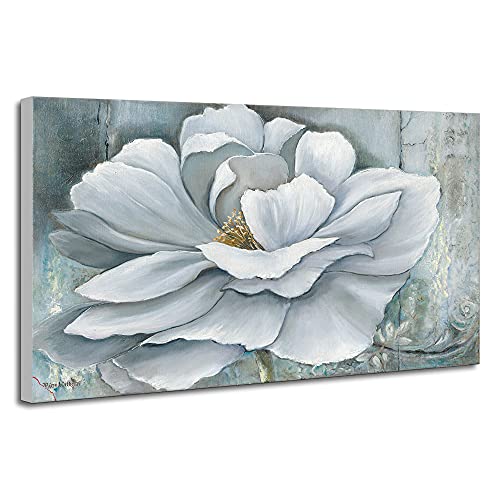 White Peony Artwork Silken Bloom Flower Abstract Art Light Blue Grey Peony Picture Print on Wooden 3D digital printing Oil Painting Pictures For Any Room Wall Decor 1PK 24x36" White Peony Artwork Silken Bloom Flower Abstract Art Light Blue Grey Peony Picture Print on Wooden 3D digital printing Oil Painting Pictures For Any Room Wall Decor 1PK 24x36"
