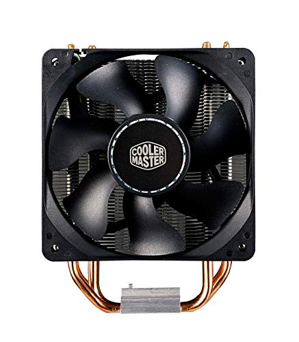 Cooler Master Hyper 212X Dissipatore d’Aria Sistema di Raffreddamento – Heat Sinks Ottimizzate - 4 Tubi di Calore a Contatto Diretto Continuo, Ventola Durevole Pom Bearing, Nero, 120 mm