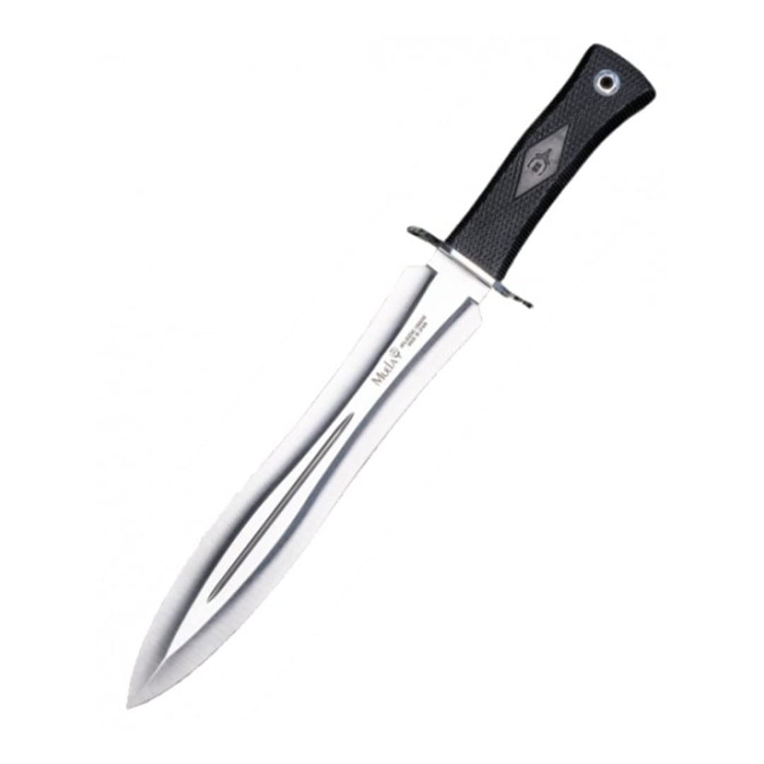 LO TRINCO YO Muela Cuchillo BW-24G hoja de acero MoVa de 24 cm y empuñadura de goma ideal para Caza, Pesca, Supervivencia y Bushcraft.