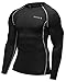 Baleaf Men's Cool Dry Skin Fit Long Sleeve Compression Shirt Color Grey Size M