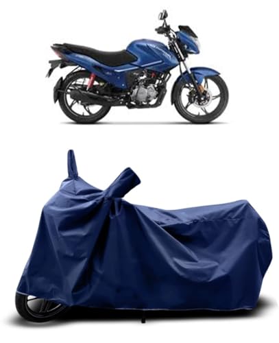 Image of CoverRide Bike Cover Waterproof Heavy Duty - All Weather Dustproof UV Protection Bike Cover for Hero Glamour Xtec Outdoor Indoor Use with Windproof Buckle
