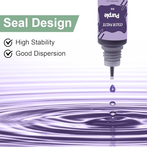 IETWATE 6 Stück Farbpigmente für Gießpulver, 10ml Wasserbasis Farbe für Gießpulver, Hochkonzentrierte Gießpulver Farbe, Beton Pigmentpulver für Modellbau DIY und Kreativprojekte