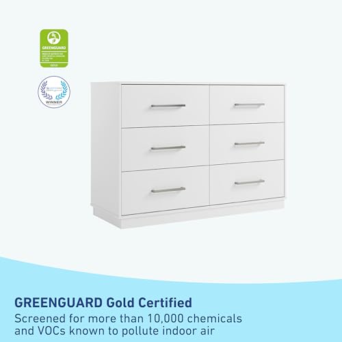 Image of Graco Essentials 6 Drawer Bedroom Dresser, White