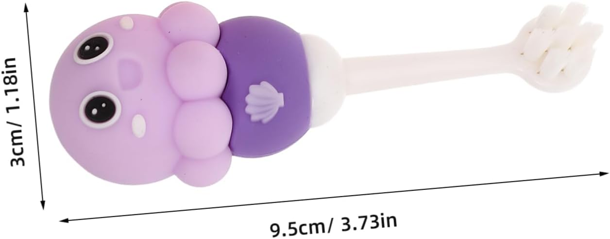 Beavorty 2pcs Boy Girl Toothbrush Extra Soft Bristles Cute Octopus Design for Gentle Oral Care for Boy Girl Aged Years Promotes Healthy Gums and Teaches Proper Brushing Techniques
