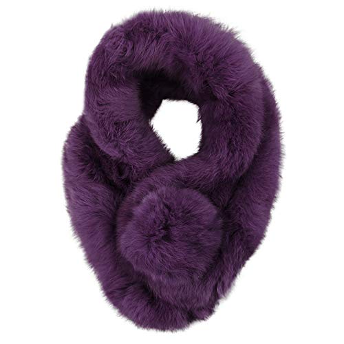 Women Faux Fur Collar Scarf Winter Neck Gaiter Plush Neck Wrap Warmer Cozy Warm Neckerchief