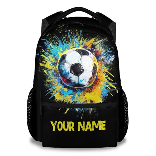 BEOIIBIRD Mochila de fútbol para niños, mochilas coloridas de 17 pulgadas para escuela secundaria, bolsa de libros duradera para adolescentes, 4 colores, Talla única