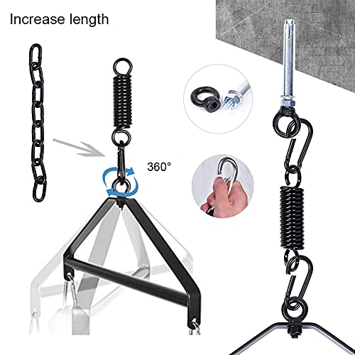 Adult Sex Swing Bondage Restraint Bdsm Sex Toy With Steel Triangle Frame Love Slings For Adult Couples With Adjustable Straps (Red, 440Lbs) #TOP5