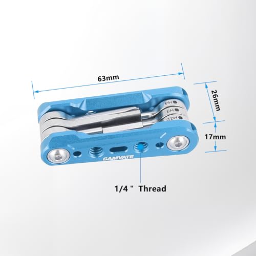 Kit multiherramienta plegable 6 en 1 CAMVATE 3801 azul para ajustes rápidos 5