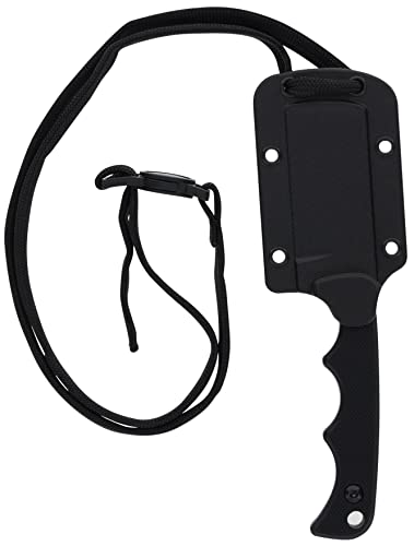 Smith & Wesson H.R.T Cleaver Neck Knife 5.5 in Overall Length with 2 in Blade Length and Breakaway Lanyard,Black