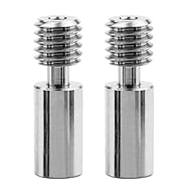 2pcs Sprite Extruder Upgrade All Metal Titanium Alloy Heatbreak Tube Compatible with Creality Ender 3 S1, Ender3 S1 Pro, CR10 Smart Pro, Sermoon V1, Ender 3 V3 SE 3D Printer Titanium Heatbreak